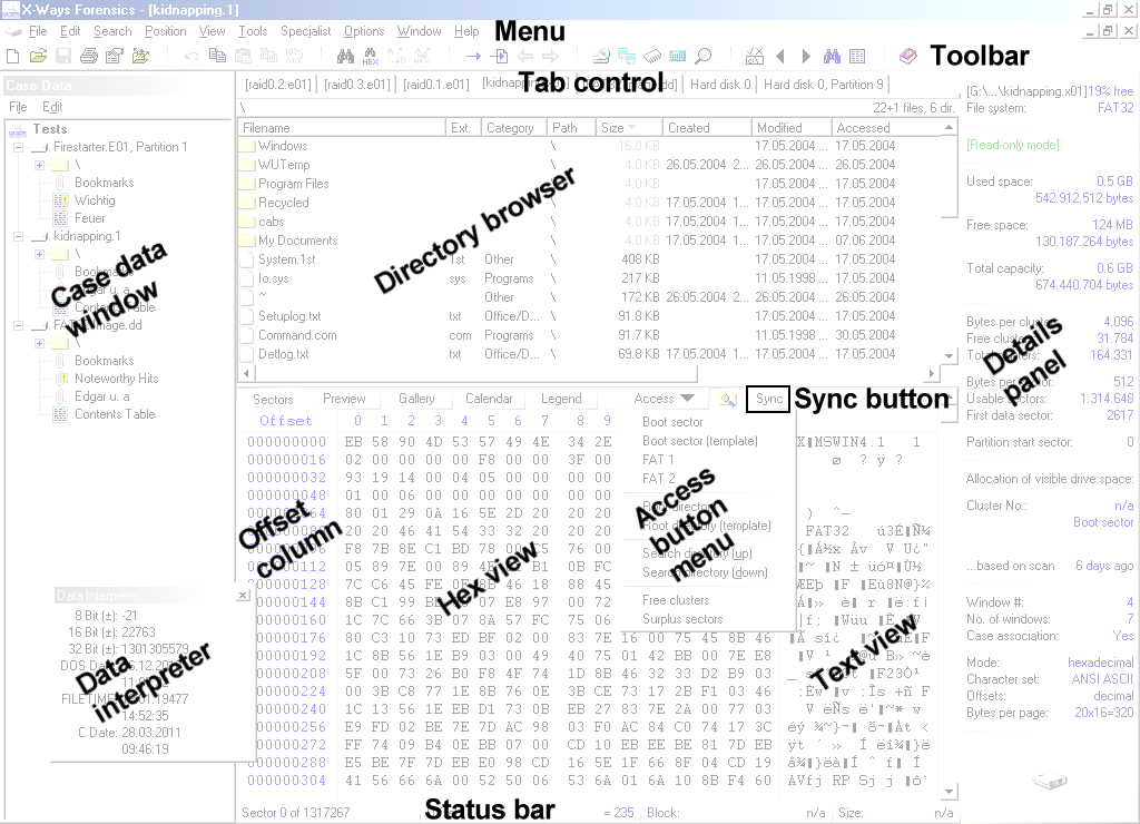 User interface elements